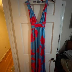 Summer long bright and cheery sundress.